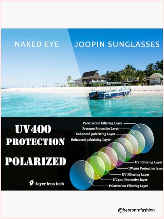 Vintage Oversized Rectangular Polarized UV Protection Sunglasses main image 6